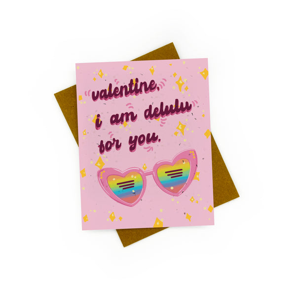 Delulu For You Valentine's Day Card