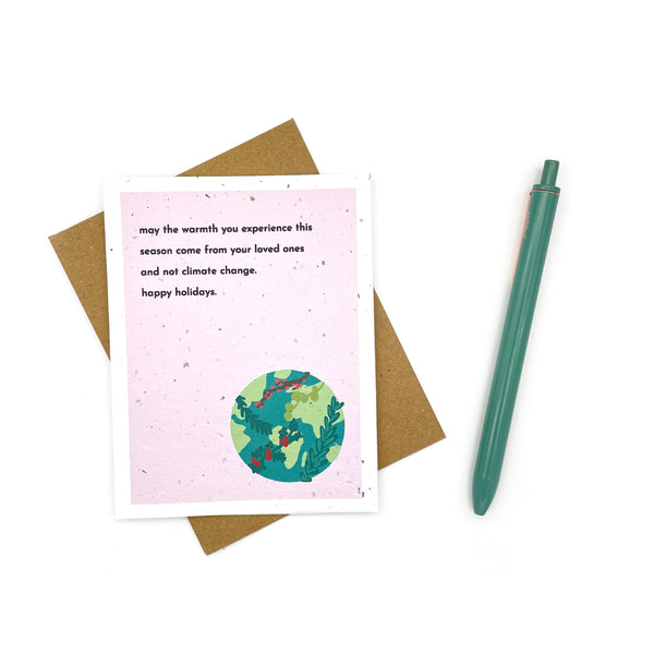 Funny Climate Change Holiday Card