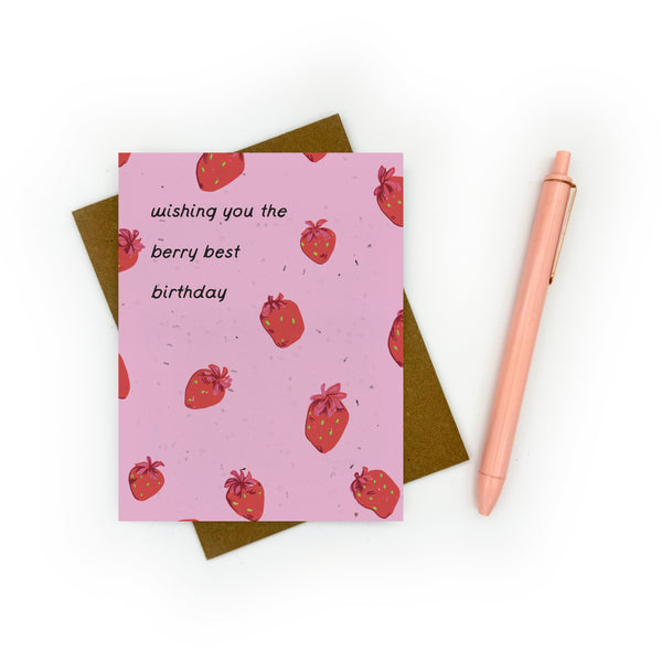 Berry Best Birthday Card