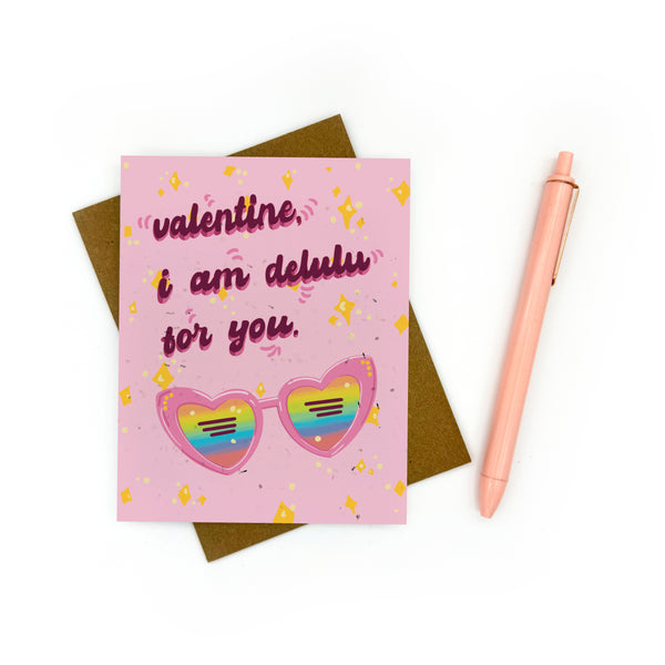 Delulu For You Valentine's Day Card