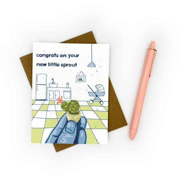 Little Sprout Baby Card