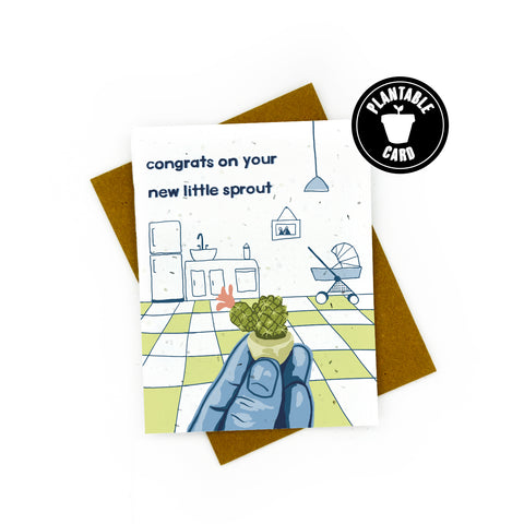 Little Sprout Baby Card