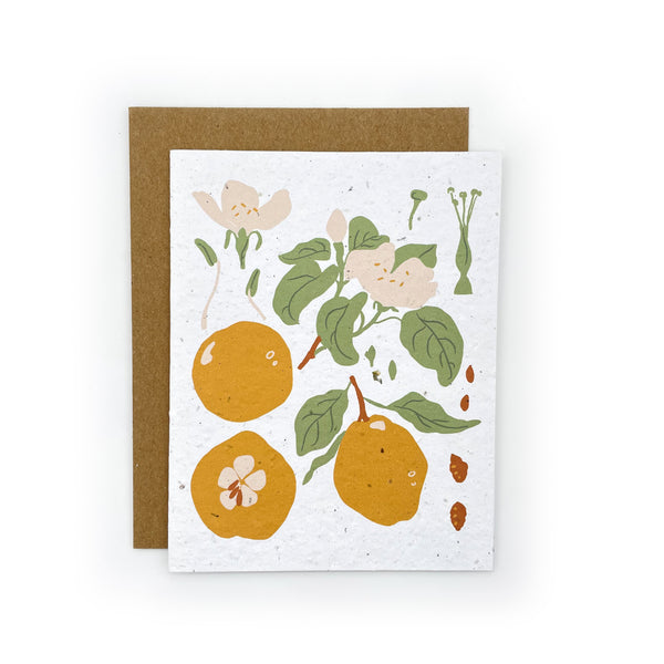 Spring Lemons Blank Notecard