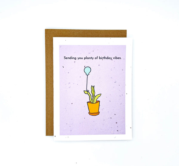 Planty of Birthday Vibes Card