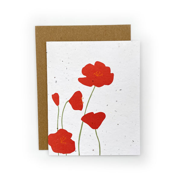 Poppy Blank Notecard