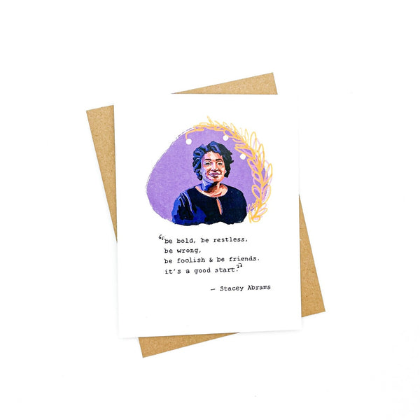 Stacey Abrams Quote Card