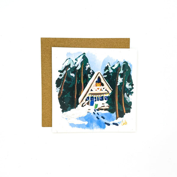 Winter House Card