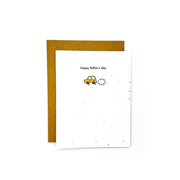 Happy Father's Day Cute Car Card